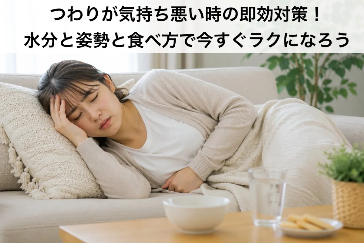 つわりが気持ち悪い時の即効対策!水分と姿勢と食べ方で今すぐラクになろう